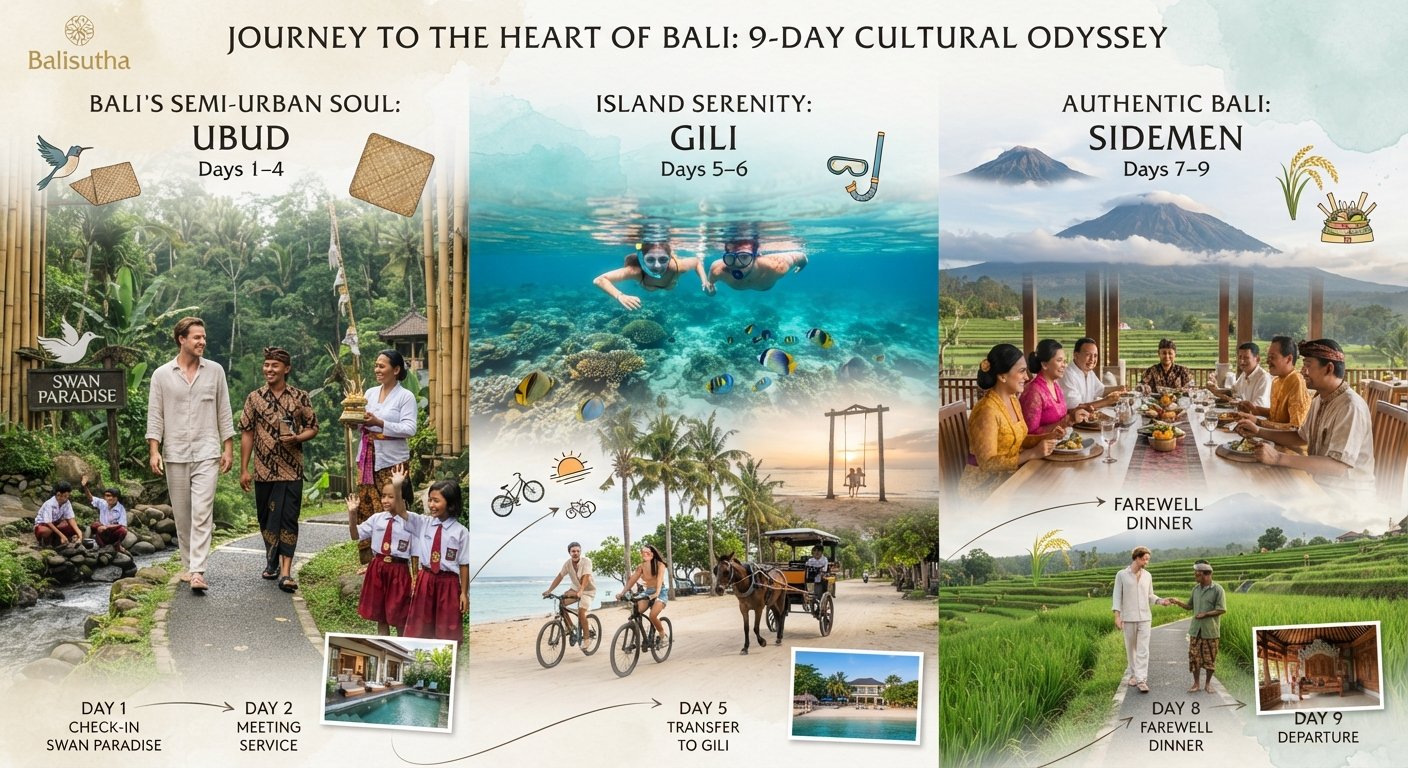 Journey to the Heart of Bali: An Elegant 9-Day Cultural Odyssey - Tour Vigator bundle package