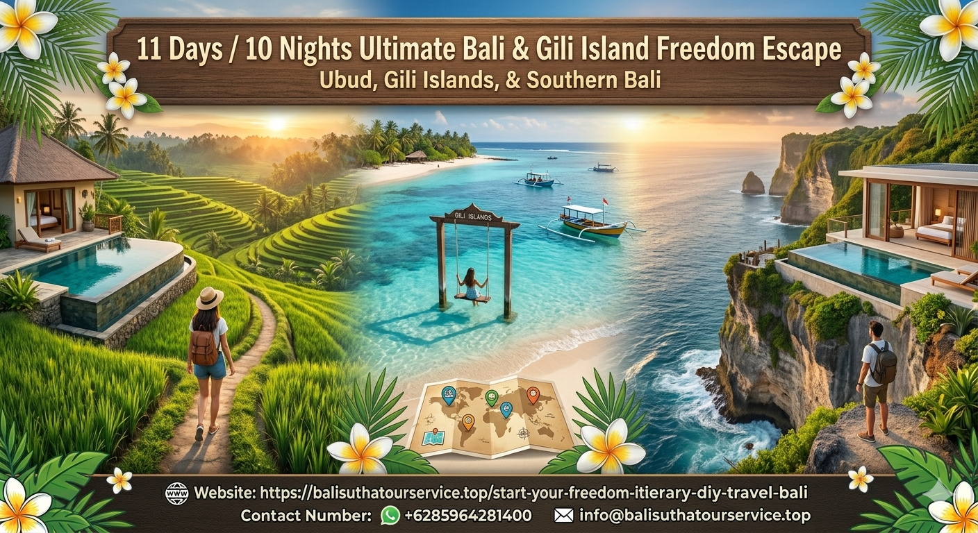 11 Days - Ultimate Bali & Gili Island Freedom Escape - Tour Vigator bundle package