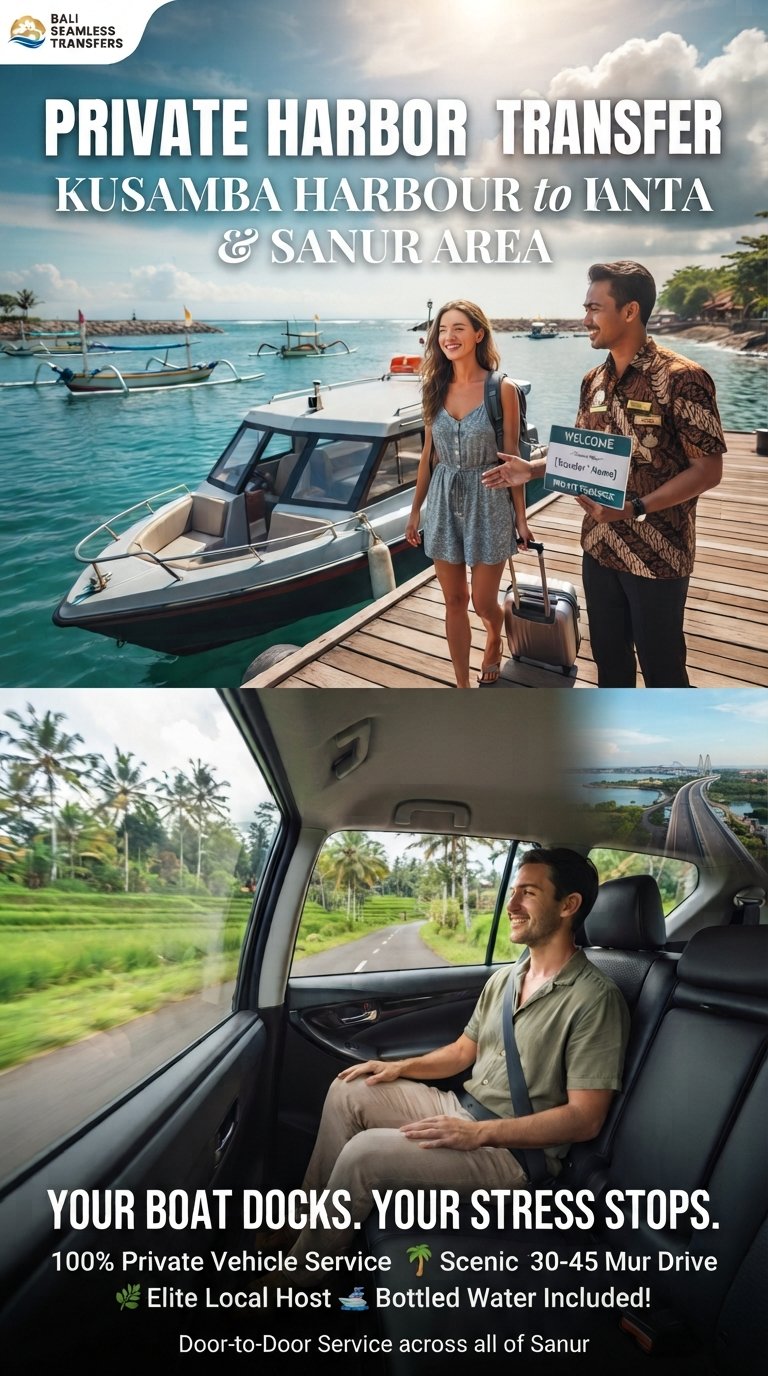 Private Harbor Transfer: Kusamba Harbour to Sanur Area around the world - Tour Vigator